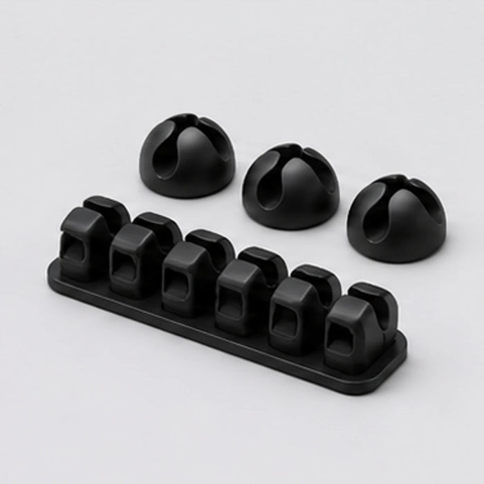 Noviquieo LoopSet Cable Clips in Noviquieo graphite tech product photography