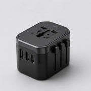 Noviquieo VoltPort Travel Adapter in Noviquieo graphite tech product photography