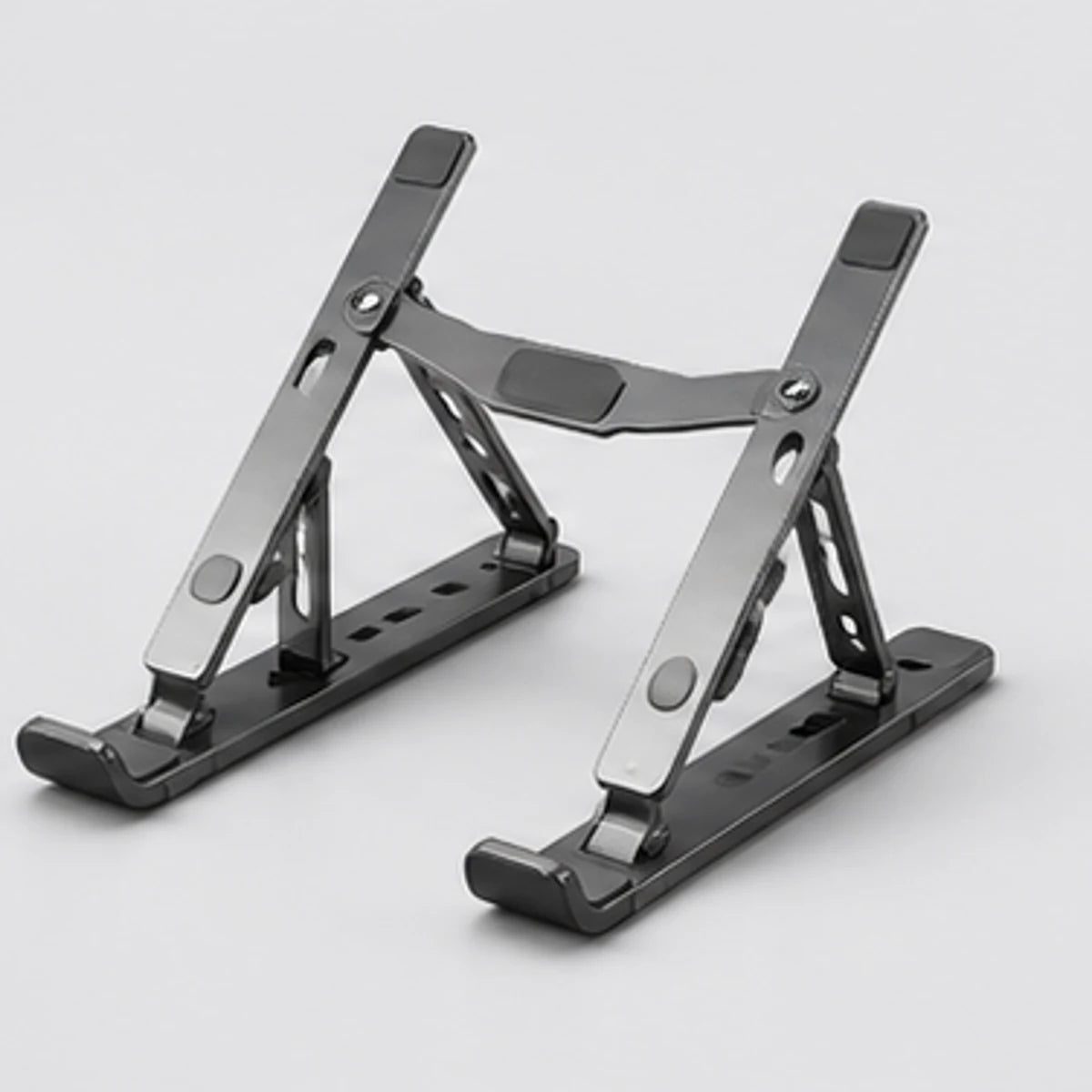 Noviquieo FlexRise Device Stand in Noviquieo graphite tech product photography
