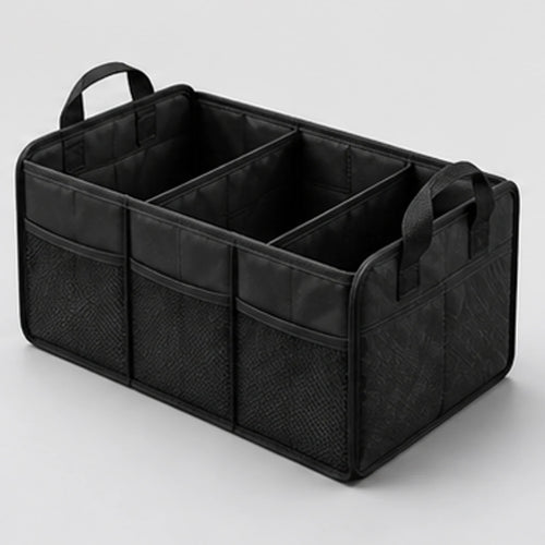 Noviquieo CargoCube Trunk Organizer in Noviquieo graphite tech product photography